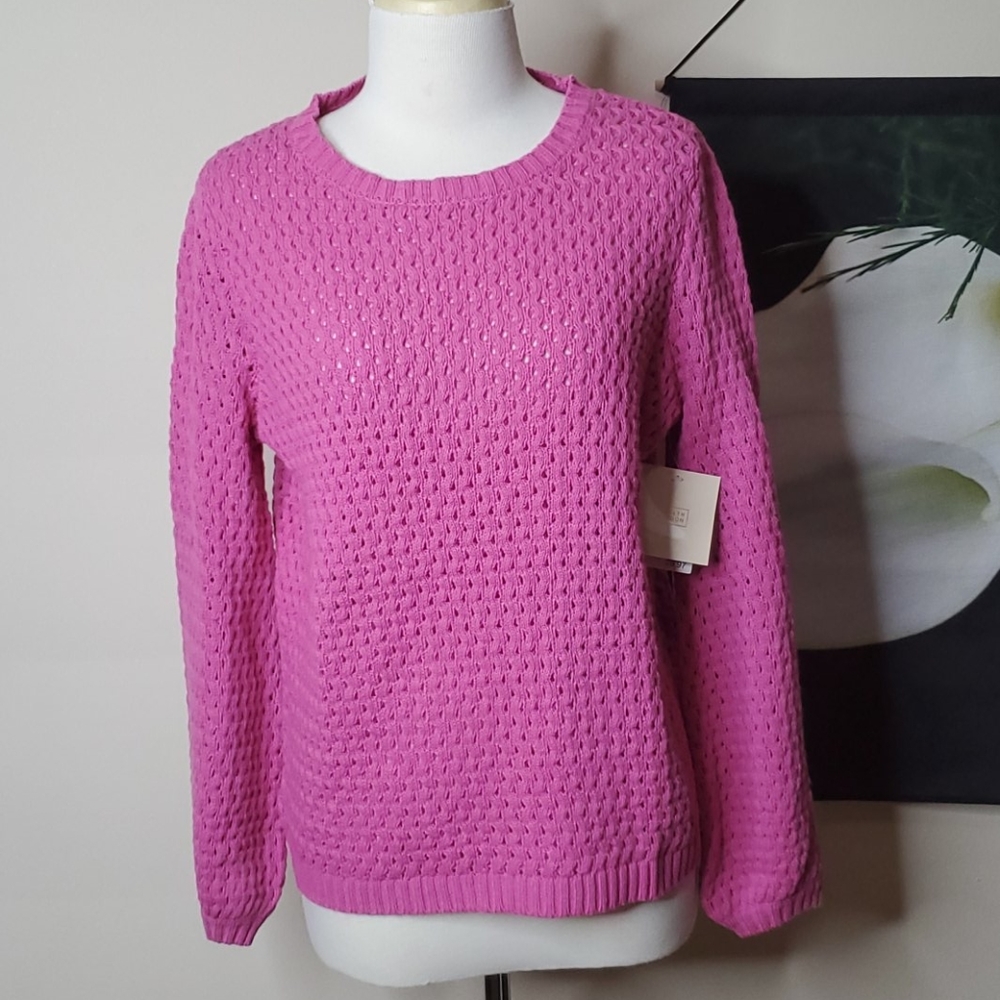 NWT 14th & Union Popcorn Knit Sweater